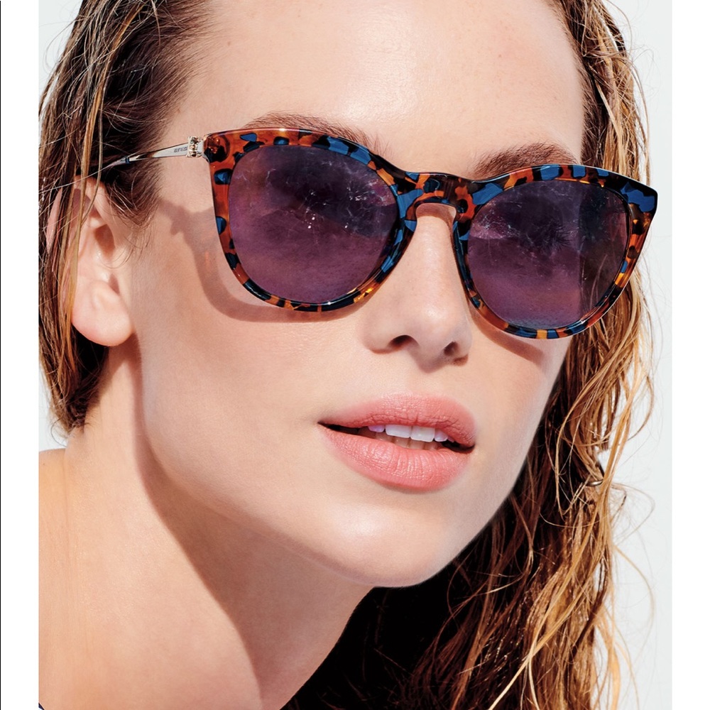 🔥SOLD🔥 Tory Burch🧡Cat Eye sunglasses Tortoise Gemini - Picture 6 of 9
